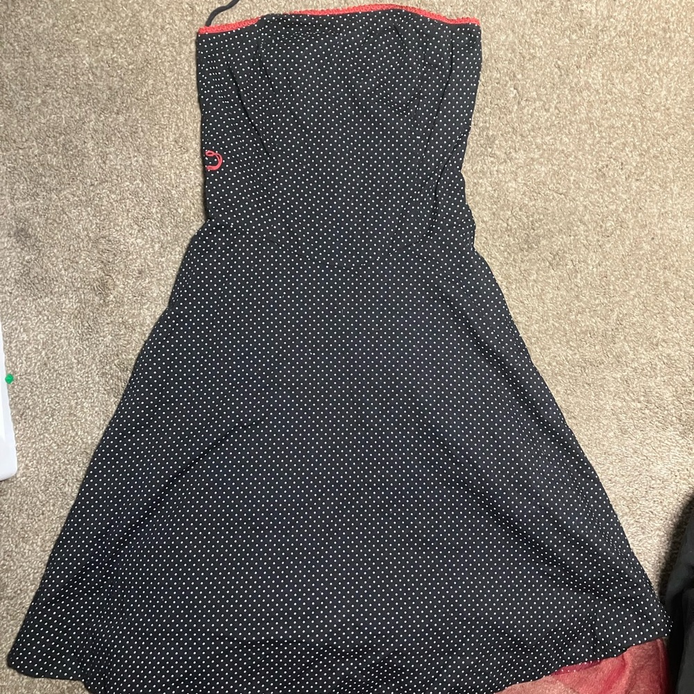 Vintage Black Polka Dot Pinup Dress